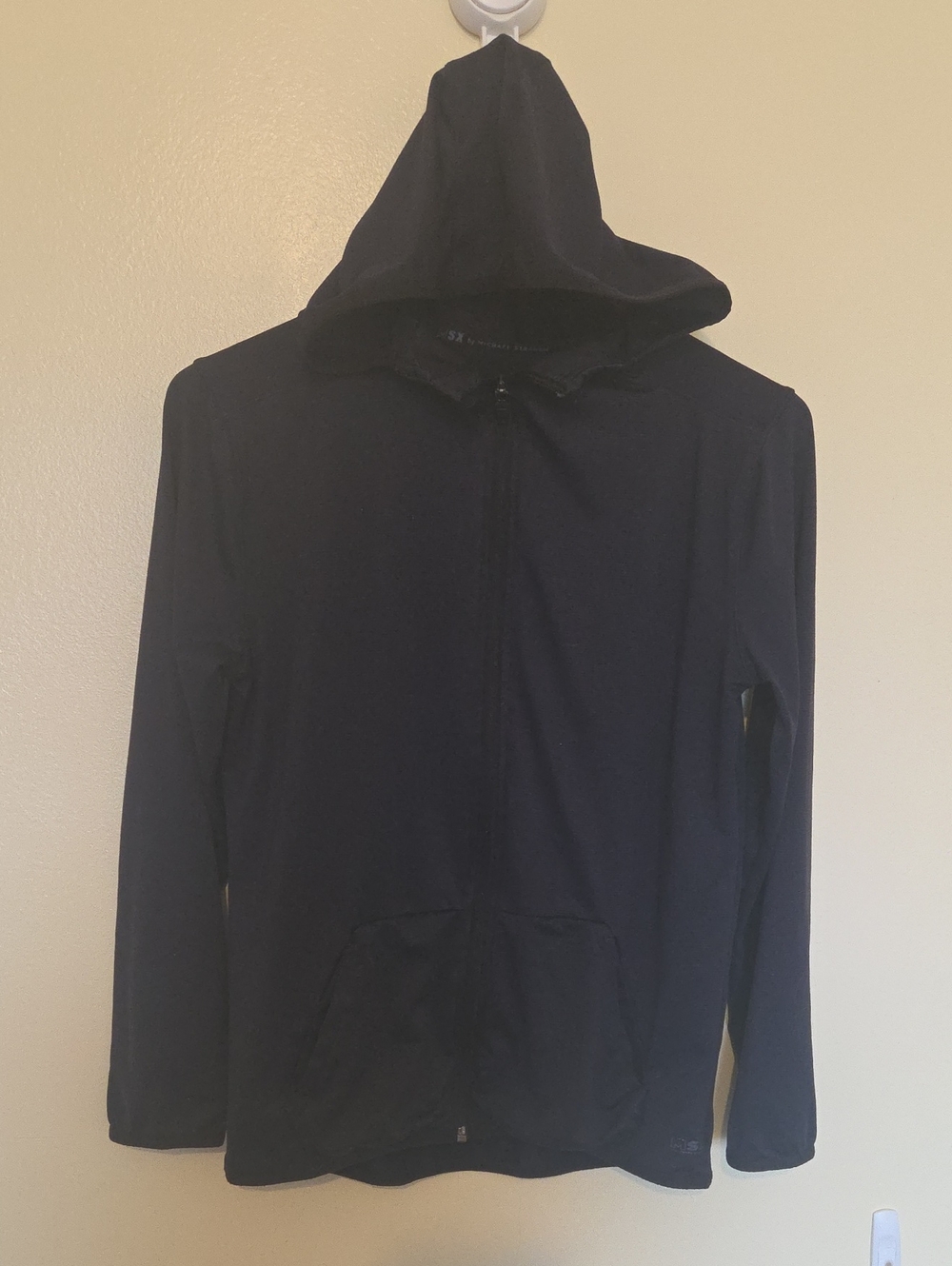 Kids Navy Zip-Up Hooded Jacket